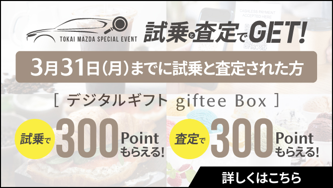 試乗と査定でGET