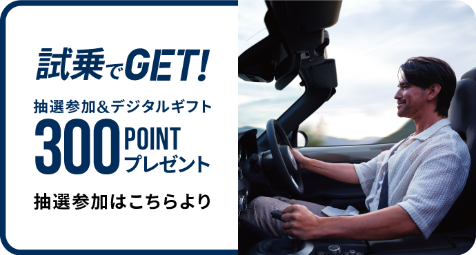 試乗でGET