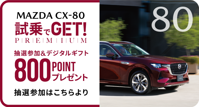 試乗でGET PREMIUM800