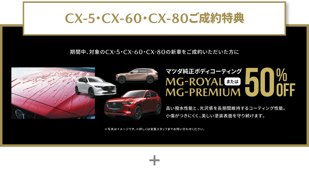 CX-5/CX-60/CX-80ご成約特典