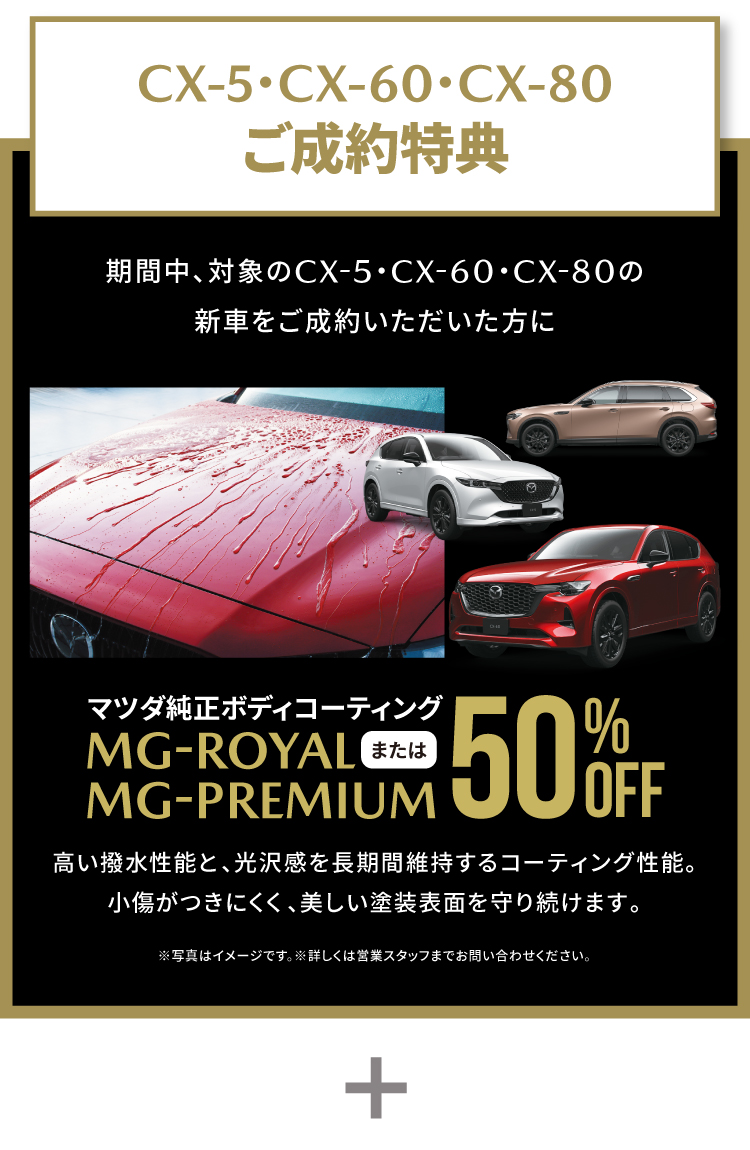 CX-5/CX-60/CX-80ご成約特典