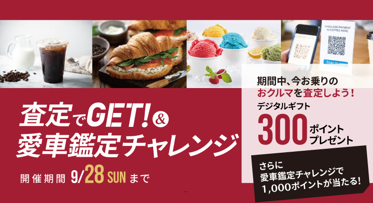 査定でGET!&愛車鑑定キャンペーン