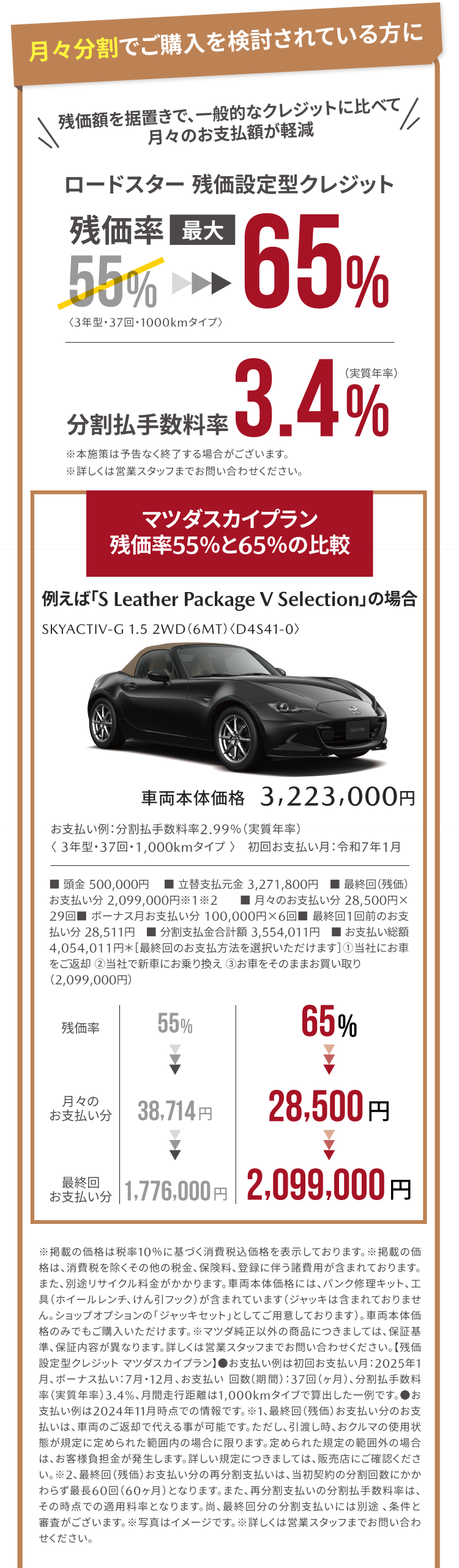 月々分割でご購入を検討されている方に