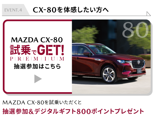 試乗でGET PREMIUM 800ポイント