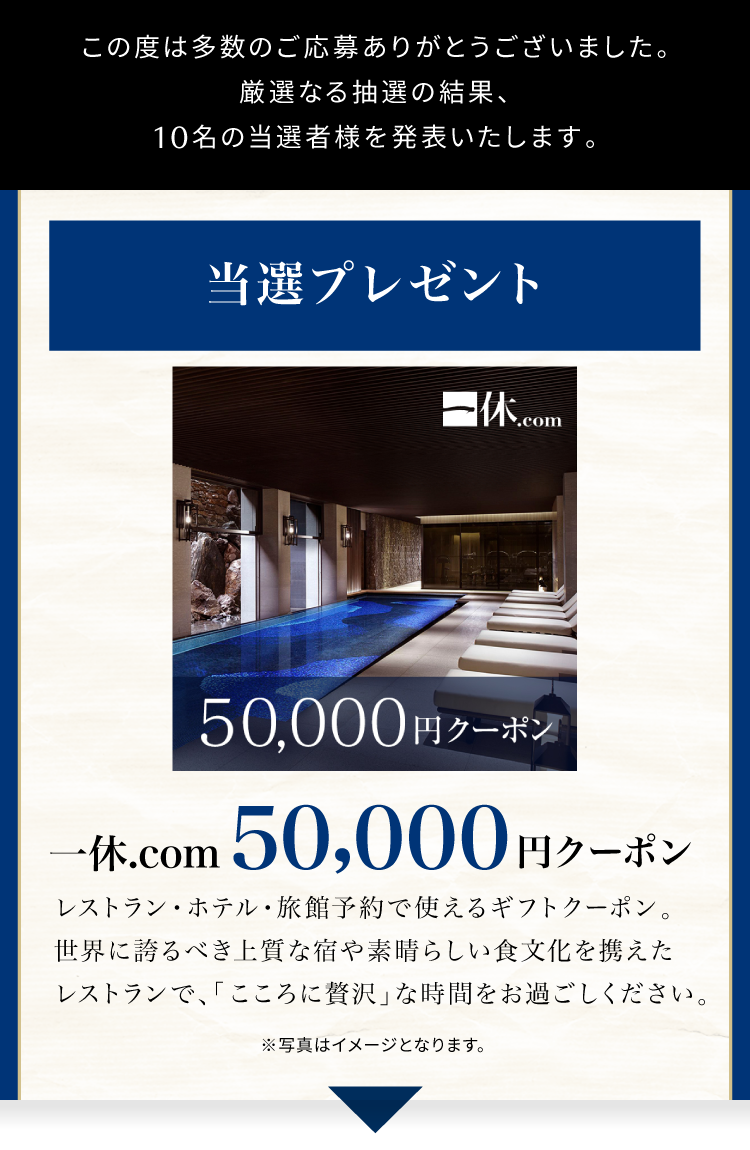 一休.com5万円旅行ギフトプレゼント