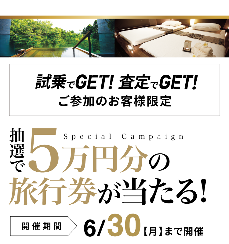 抽選で5万円分の旅行ギフトが当たる