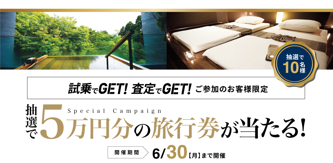 抽選で5万円分の旅行ギフトが当たる