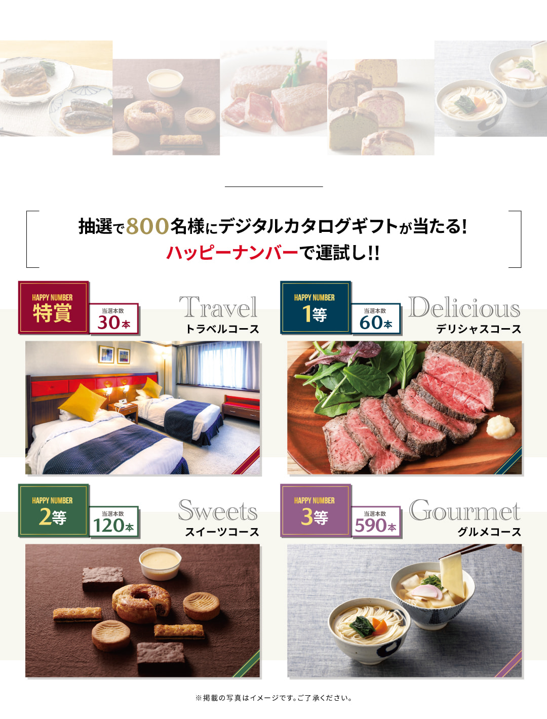 当選賞品コース