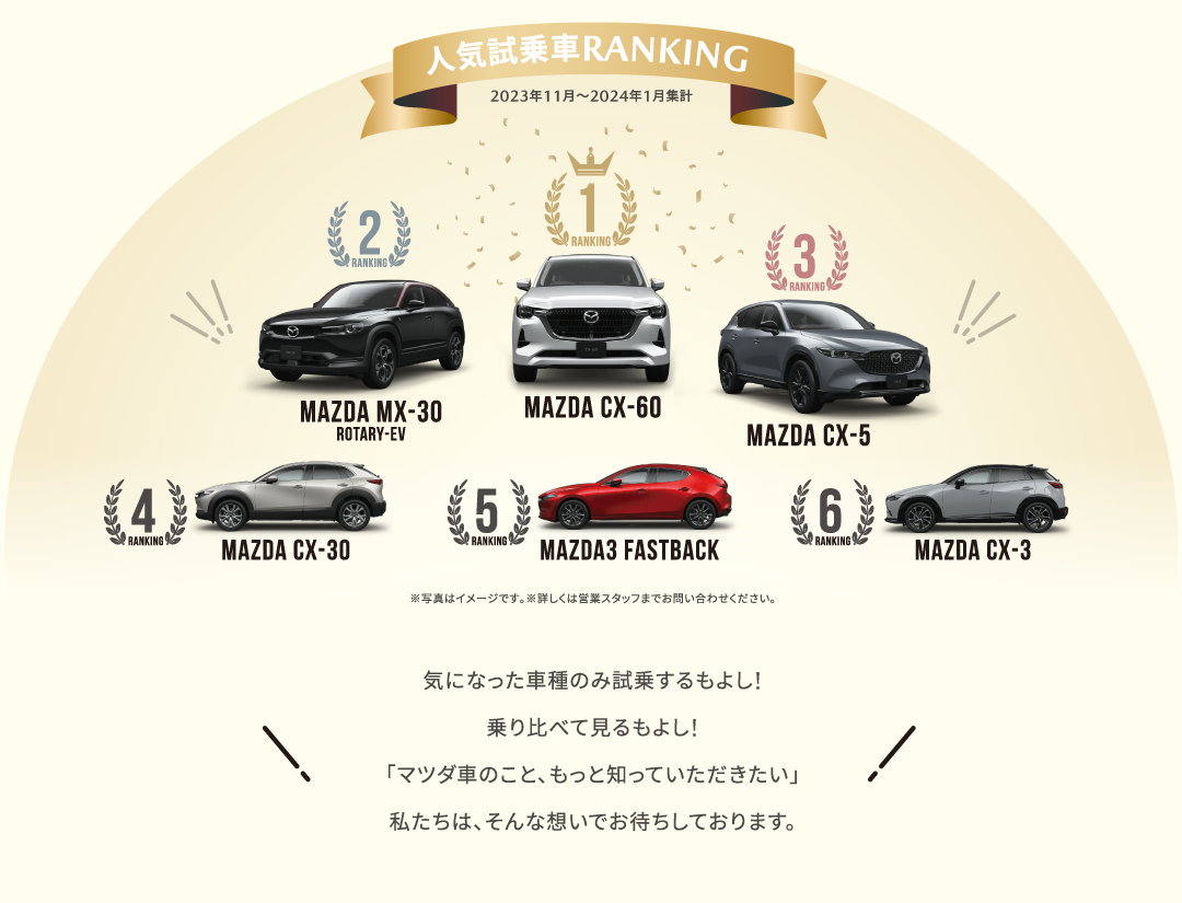 人気試乗車ランキング